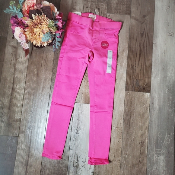 NWT SO Ultimate Stretch Pull On Jegging Girls Size 7 Pink Splash - Picture 15 of 16